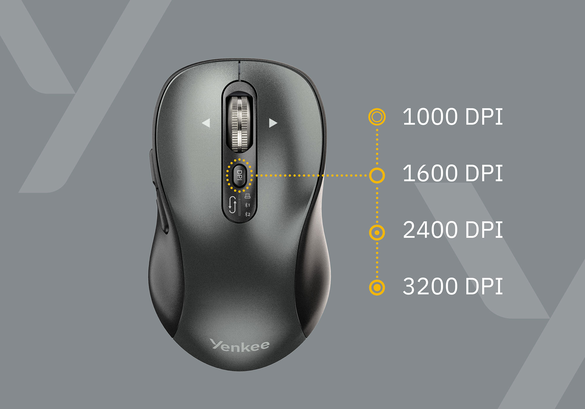 DPI setting allows choosing between higher precision or faster cursor control