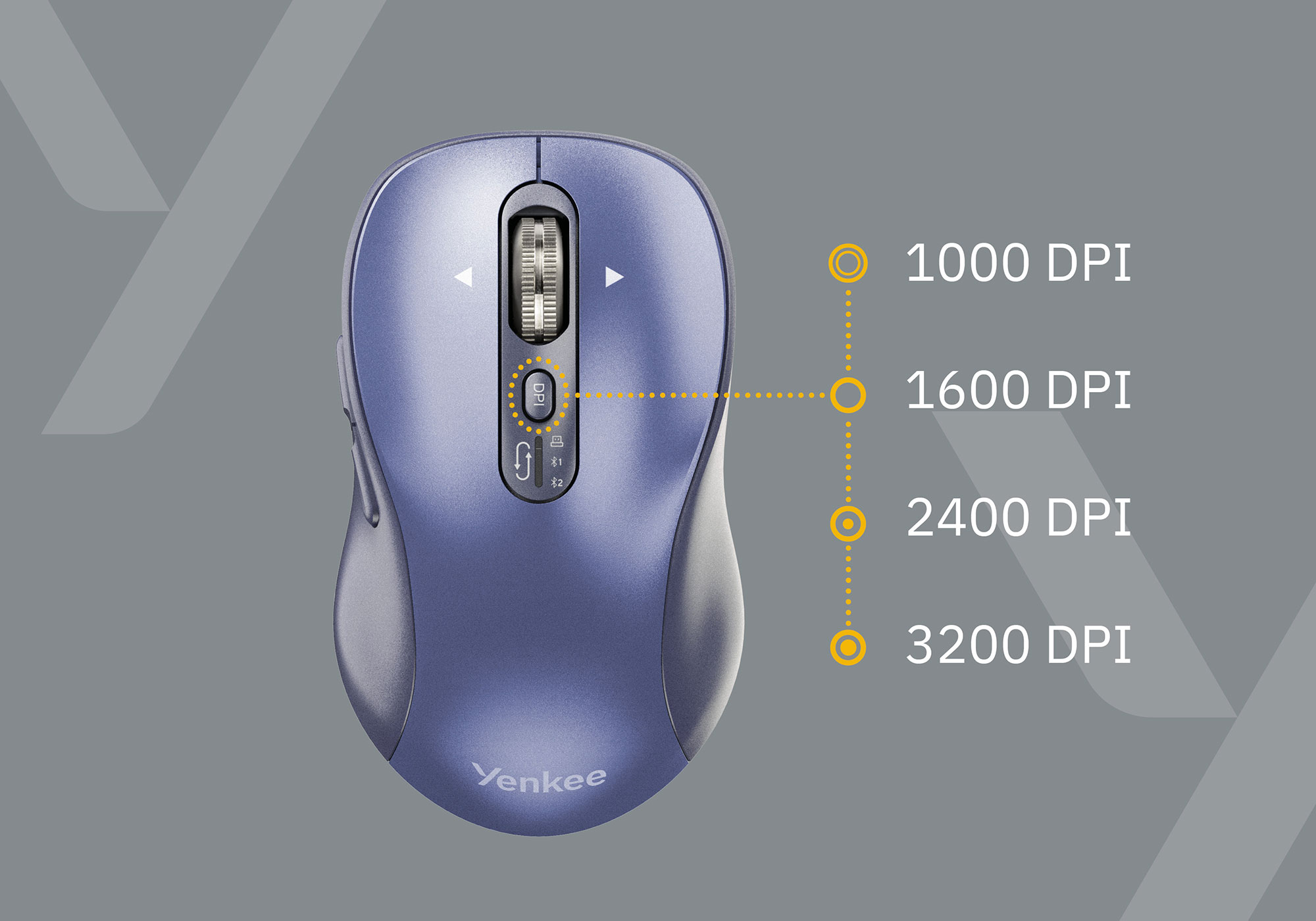 DPI setting allows choosing between higher precision or faster cursor control