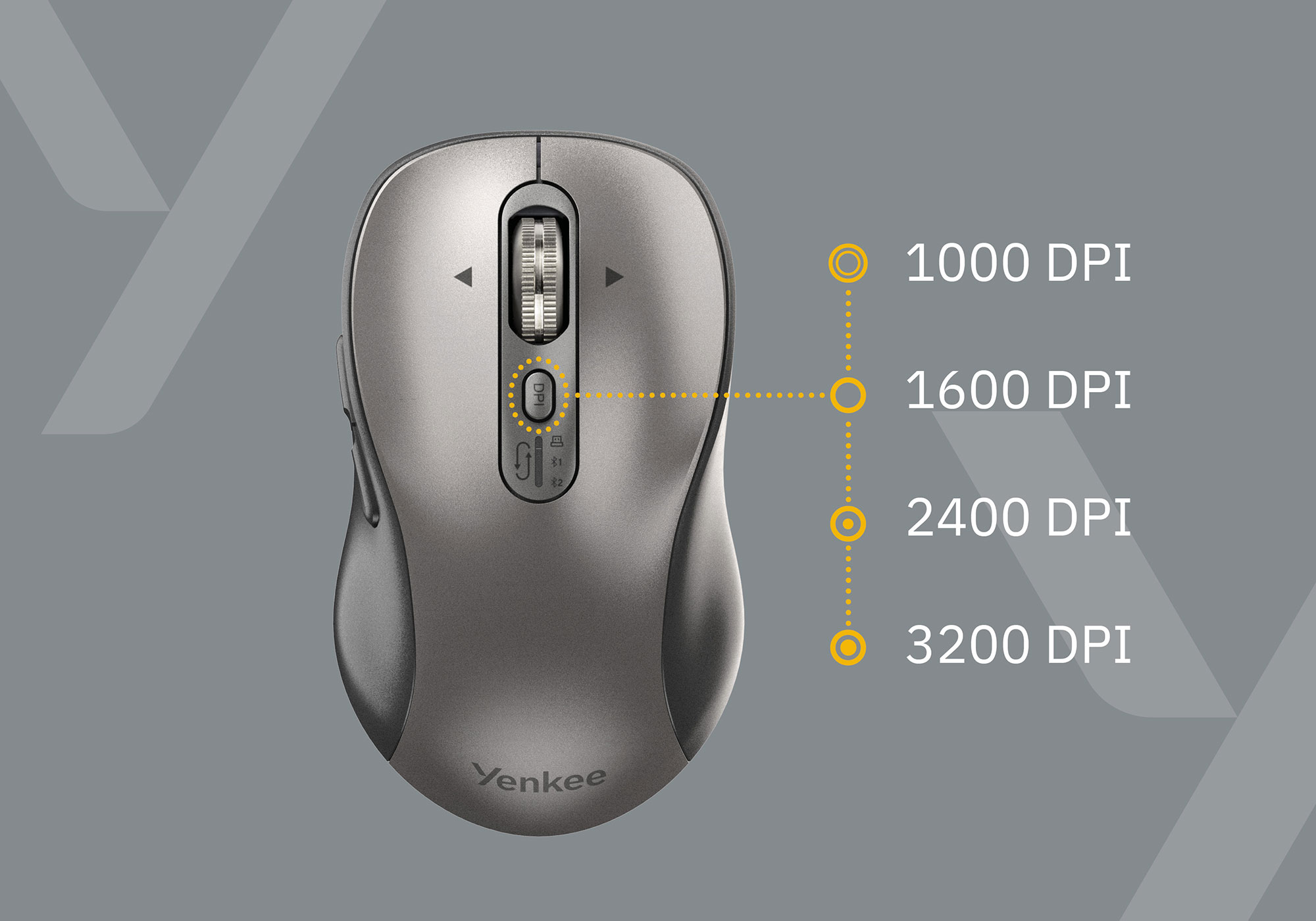 DPI setting allows choosing between higher precision or faster cursor control